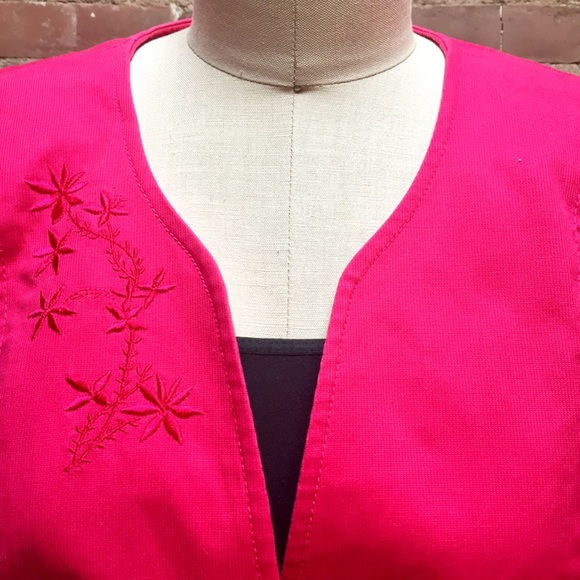 LAST CALL! OSCAR DE LA RENTA Pink Vintage Blazer - Picture 2 of 8